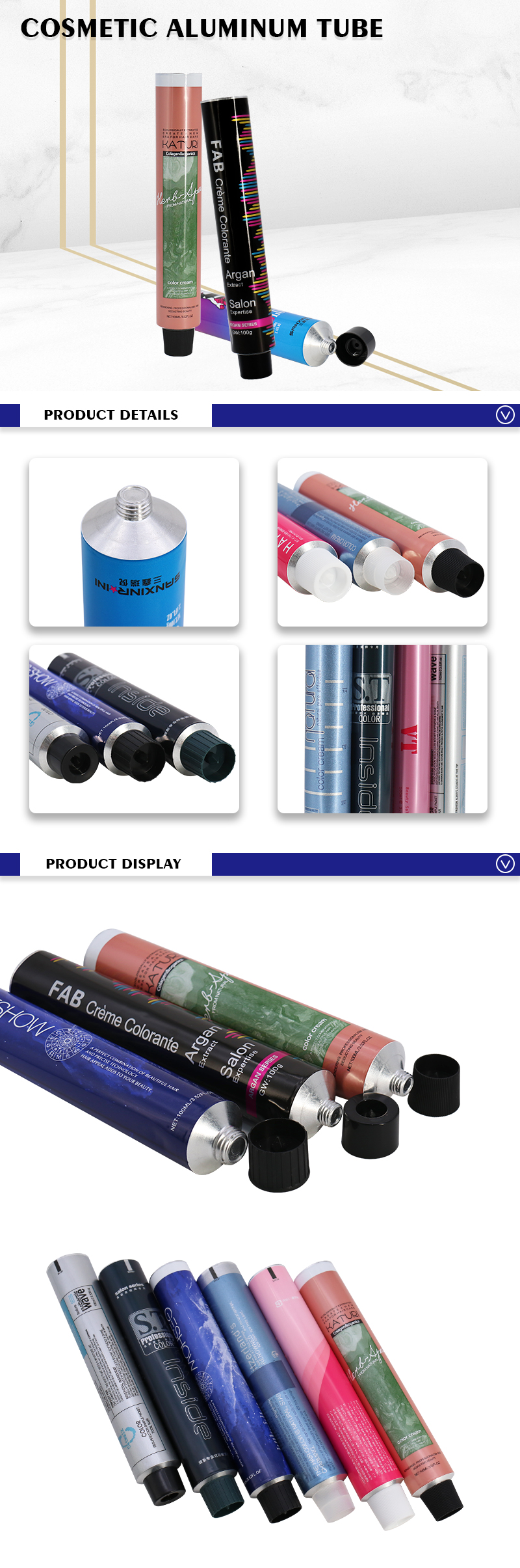 Aluminum Cosmetic Packaging Tubes