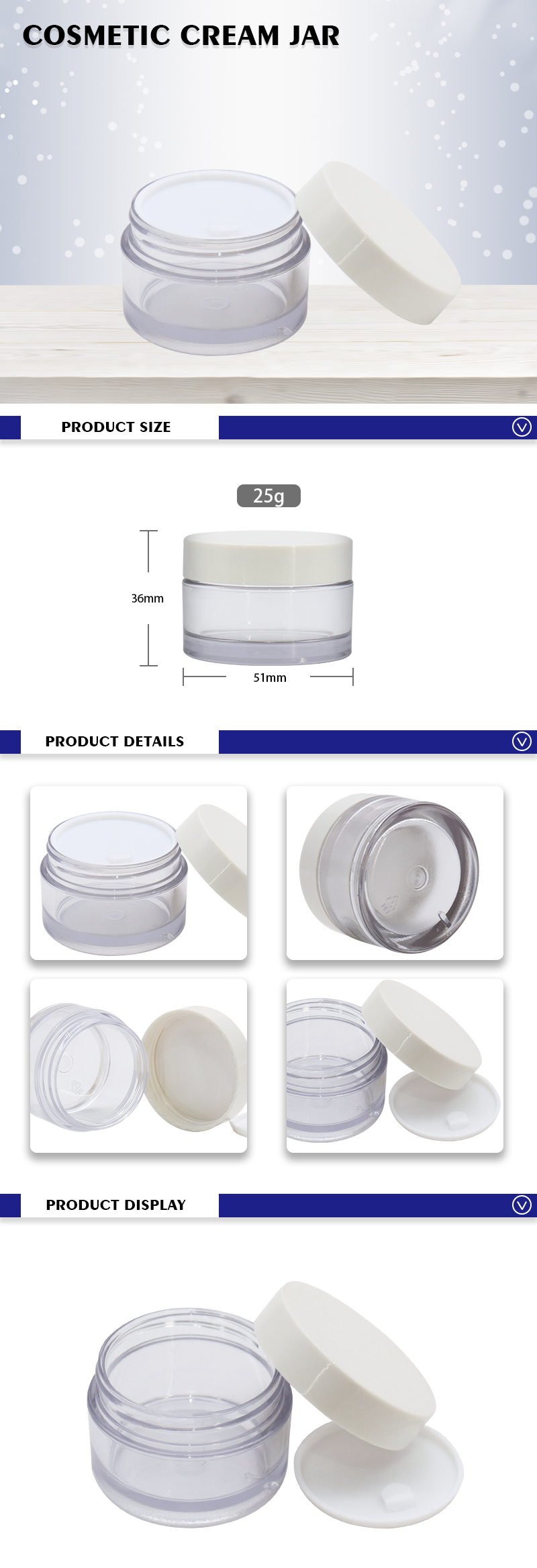 25g Cosmetic Cream Jar