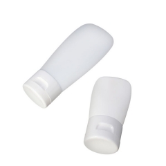 White PE Plastic Cosmetic Container Offset Printing Surface 30 / 60Ml