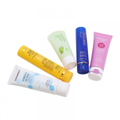 Refillable Plastic Cosmetic Tubes , Baby Cream Facial Cleanser Tube
