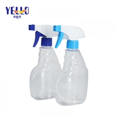 400ml Clear Small Trigger Spray Bottles , Detergent Liquid Cleaning Spray Container