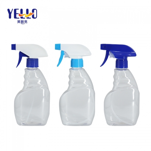 400ml Clear Small Trigger Spray Bottles , Detergent Liquid Cleaning Spray Container
