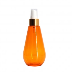 Unique Shape Clear PET Cosmetic Spray Bottle 200Ml For Cosmetic Packaging