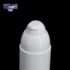 White Refillable Plastic Cosmetic Container Airless Pump For Skin Care Products