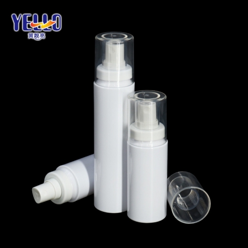 White Cosmetic Mist Spray Bottle 50ml 60ml 80ml Plastic Cylinder Shape Leak - Proof