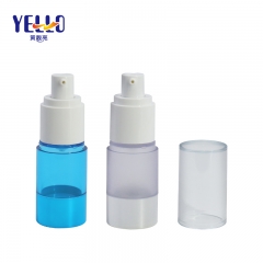 Blue Airless Makeup Pump Bottle , Fancy Cosmetic Bottles PCTG Material
