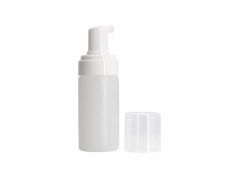 Clear Plastic Foam Pump Bottle 120ml Transparent Cap For Cosmetics