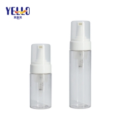 Frosted Amber Foam Dispenser Bottle With Silicone Brush Or Foam Pump