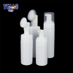 PET Plastic Empty Foam Bottles 100ml With Foaming Pump Round Shape