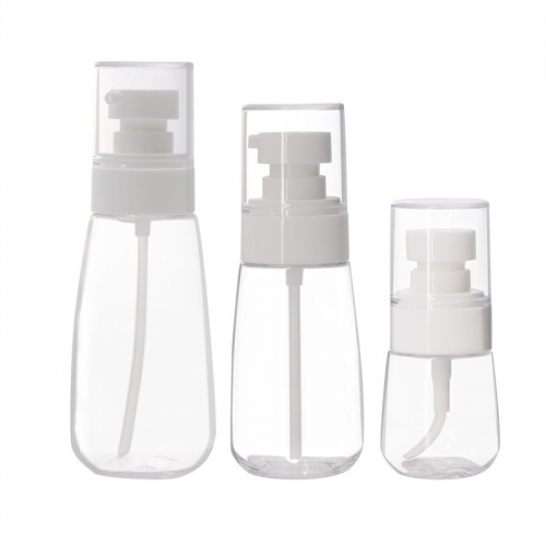 Refillable Fine Mist Spray Bottle Transparent PETG Plastic Material