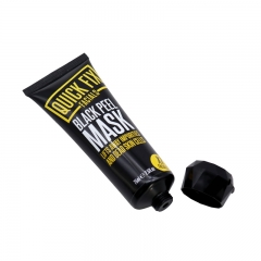 75ml Black Color Plastic Cosmetic Tubes PE Material With Flip Top Cap