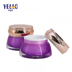Elegant Style Acrylic Cosmetic Cream Jar Weather Resistance Customized Color