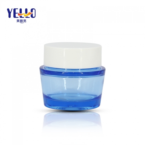 Fancy Cosmetic Cream Jar PET Plastic Material High Transparent Color