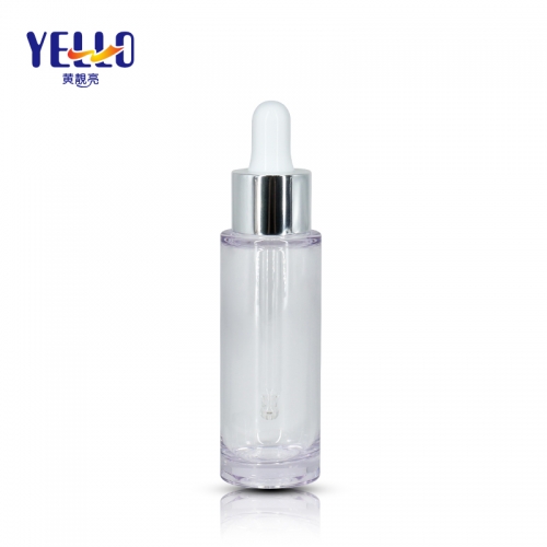 Luxury Cosmetic Dropper Bottles Clear Essential Oil Packaging For Skincare