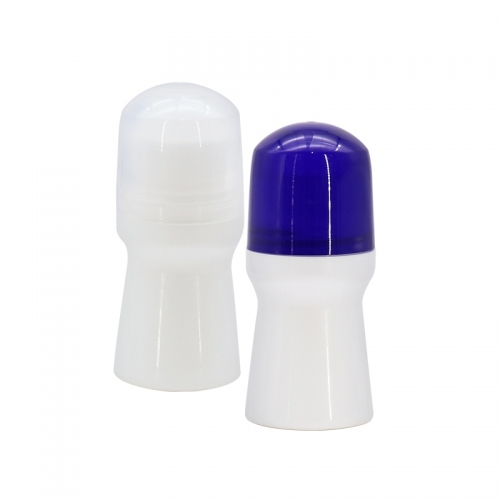 Uique Shape Plastic Roller Ball Bottles / 50ml Empty Roll On Deodorant Containers