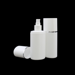 White Empty 200ml HDPE Cosmetic Plastic Lotion Bottles With Pump