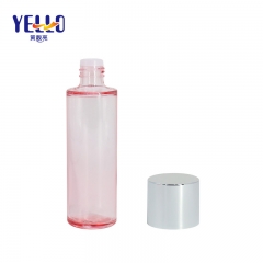 Custom Empty Fancy Cosmetic Bottles , Luxury Facial Toner Bottles Pink / Transparent