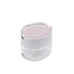 Round Shape Cosmetic Cream Jar 20g 50g Glass Material OEM Custom