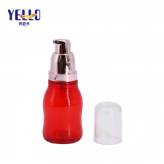 Unique Red Color Empty Lotion Bottle 60ml 80ml 120ml For Personal Care
