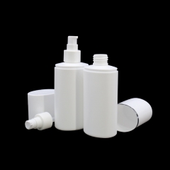 White Empty 200ml HDPE Cosmetic Plastic Lotion Bottles With Pump