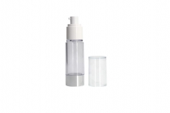 Transparent Airless Pump Container , 30Ml Airless Pump Bottle PCTG / AS Material