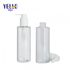 White Clear Cylinder Shampoo Dispenser Lotion Pump Sanitizer Bottles