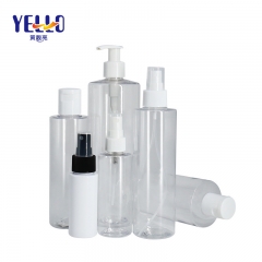 PET Empty Shampoo Bottles / Hand Sanitizer 500ml Clear Plastic Spray Bottles