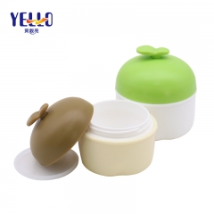 Cute Fruit Shape Cosmetic Cream Jar 30g 50g PP Plastic For Baby Cream