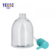Clear 500ml Plastic Shampoo Hand Wash Bottle With Lotion Pump