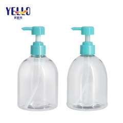 Clear 500ml Plastic Shampoo Hand Wash Bottle With Lotion Pump