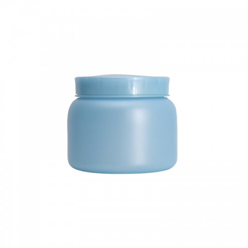 Hair Mask Plastic Cosmetic Jars , Light Blue Cosmetic Cream Container
