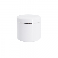 White Empty Plastic Cosmetic Container , Face Mask Jar PP Material