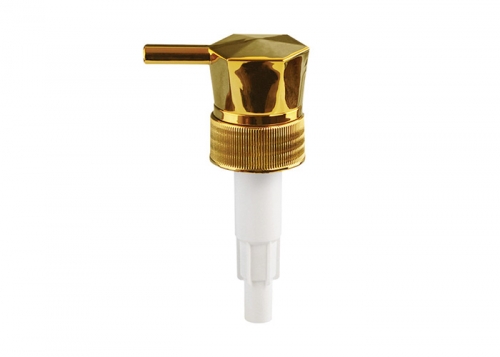 Shampoo Bottle Plastic Lotion Pump Dispenser Golden Color Eco Friendly