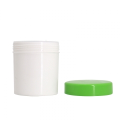 White Plastic Container Jars , Hair Cream Containers With Lids
