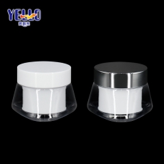 Unique Shape 50g Plastic Face Cream Jar For Cosmetic Packaging