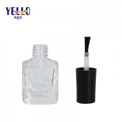 Small 5ml Cosmetic Glass Nail Polish Bottle , Custom Color Nail Polish Container