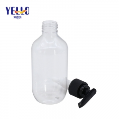 Transparent PET Empty Shampoo Bottles , Hotel Shower Empty Hand Wash Plastic Bottles
