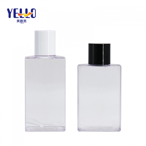 Clear Square Empty Shampoo And Conditioner Bottles With Screw Cap 150ml 200ml