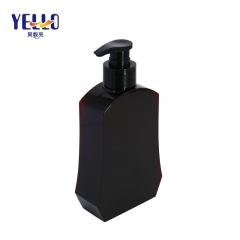 Luxury Amber Blank Shampoo Bottle Unique Design Screen Printing Surface
