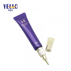Luxury PE Plastic Cream Tubes Hot Stamping Printing With Golden Nozzle