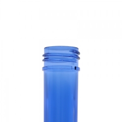 Transparent Blue Plastic Bottle Preform 24MM Neck 100% Virgin PET Resin Material