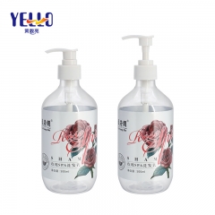 Wholesale 300ml 500ml Refillable Amber Shampoo Bottles With Pump
