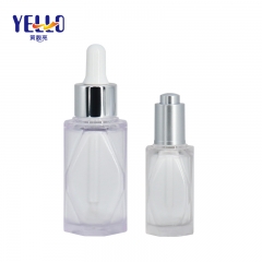 Thick Wall Plastic Face Serum Bottles With Dropper 15ml 45ml