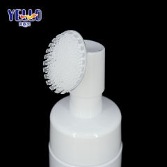 Fancy Empty Foam Pump Bottles With Brush For Personal Care Cylinder Shape