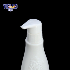 White relief design Lotion Bottles , HPDE Empty Shampoo Bottles Wholesale