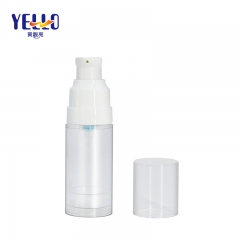 20ml Refillable Airless Pump Bottle / Clear Eye Cream Bottle Wholesale