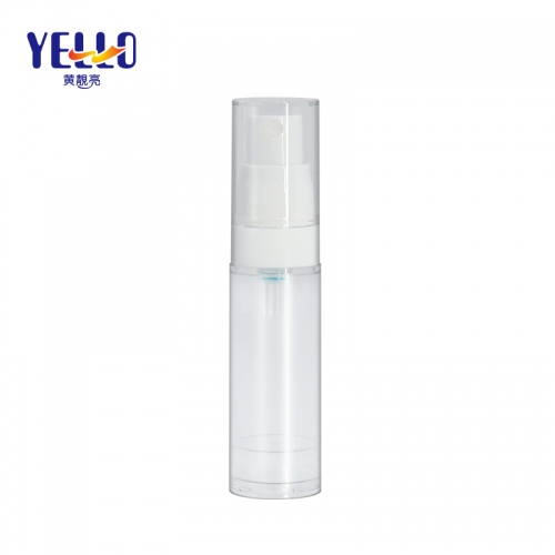 Custom Small Clear 15ml Airless Spray Bottle For Skincare Packaging
