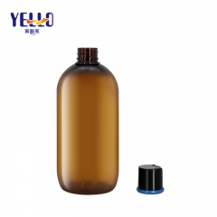 Colors Custom Plastic Squeeze Bottle with Black Lotion Pump 20oz / 590ml , Empty PET Lotion Bottles