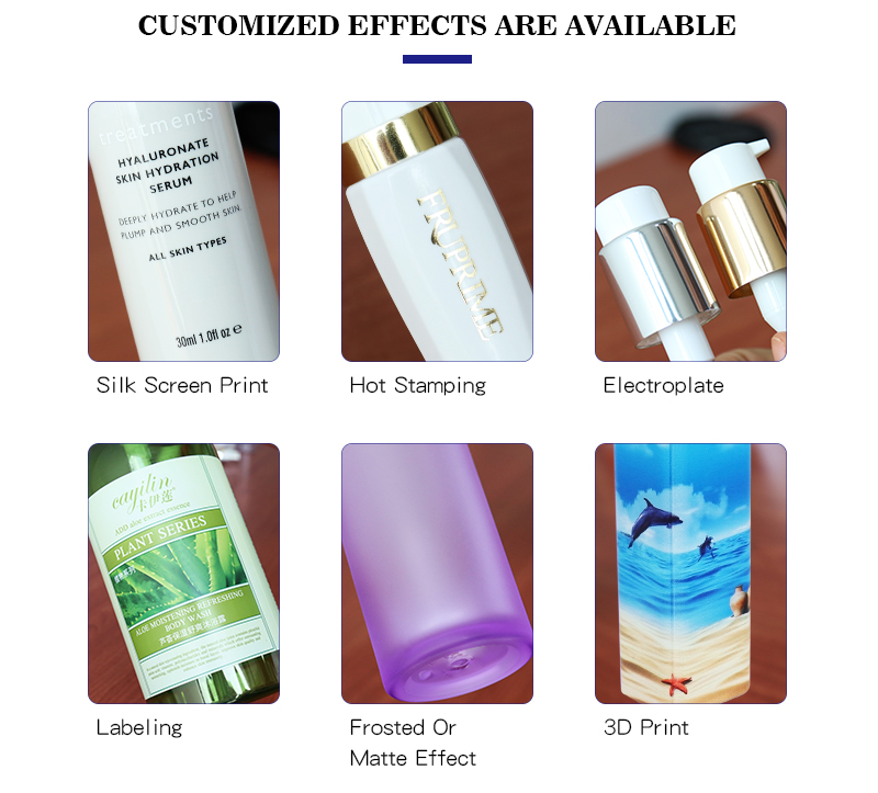 Luxury 15ml 30ml Press Airless Pump Bottles For Skincare Packaging