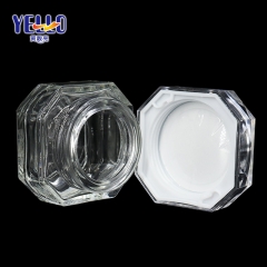 30 g 50 g Empty Glass Transparent Jars , Cosmetic Cream Glass Jar